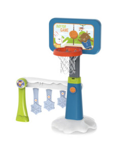 WOOPIE Zestaw 2w1 Koszykówka Bramka do Piłki Nożnej + Piłka + Pompka 2