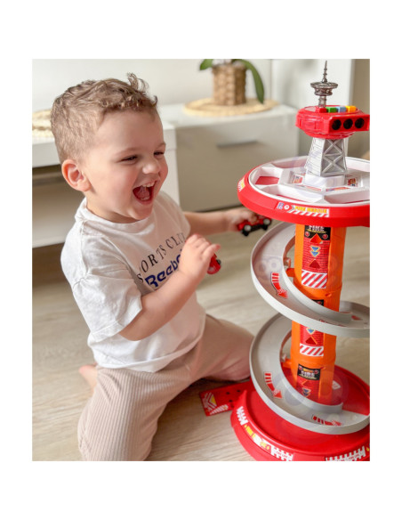 WOOPIE Tor Spirala Garaż dla Samochodzików 3 szt.