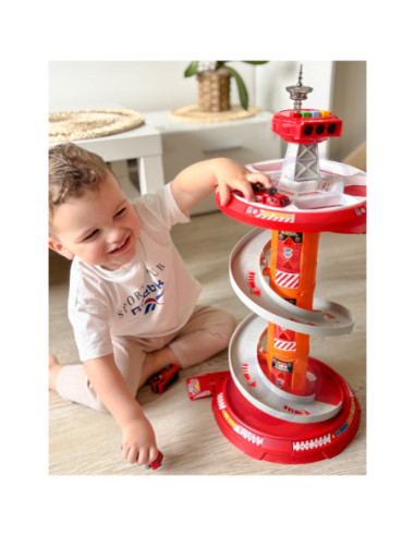 WOOPIE Tor Spirala Garaż dla Samochodzików 3 szt.