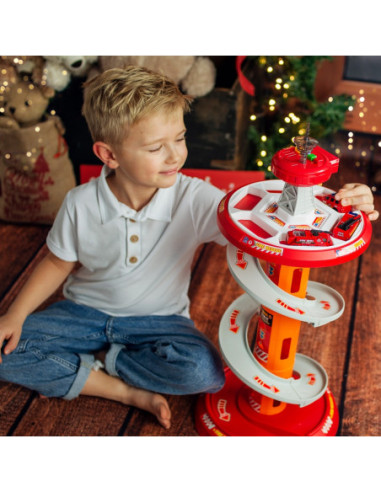 WOOPIE Tor Spirala Garaż dla Samochodzików 3 szt.