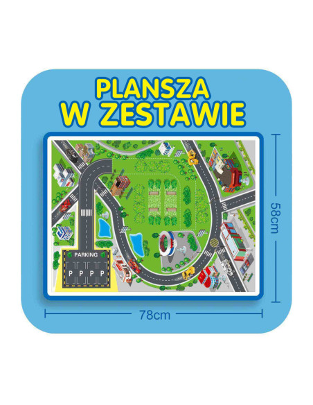 WOOPIE Tor Spirala Garaż dla Samochodzików 3 szt.