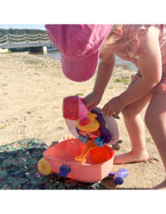 WOOPIE Zestaw do Piasku 3w1 Walizka Krówka + Zabawka Wodna 2