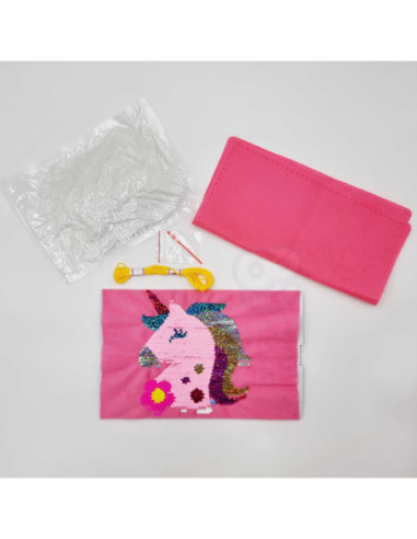 WOOPIE ART&FUN Zestaw Kreatywny Poduszka do Ozdobienia Jednorożec