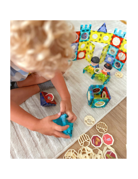 WOOPIE Klocki Magnetyczne Zamek 98 el.