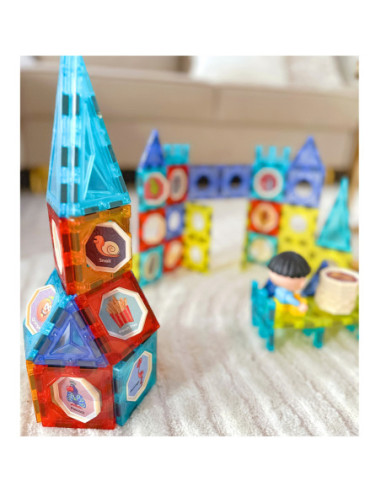 WOOPIE Klocki Magnetyczne Zamek 98 el.