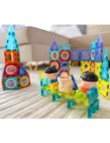 WOOPIE Klocki Magnetyczne Zamek 98 el.