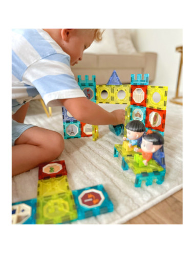 WOOPIE Klocki Magnetyczne Zamek 98 el.