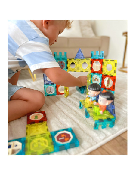 WOOPIE Klocki Magnetyczne Zamek 98 el.