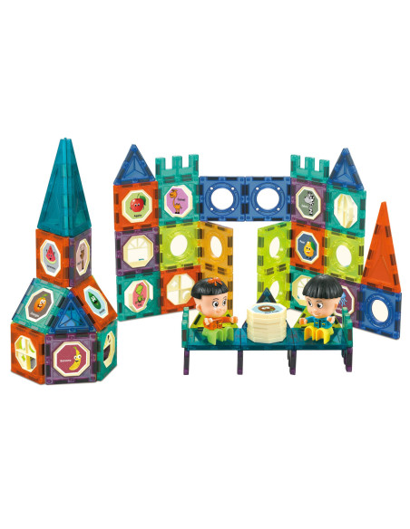 WOOPIE Klocki Magnetyczne Zamek 98 el.