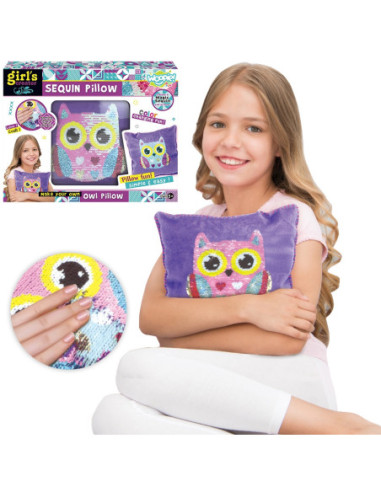 WOOPIE ART&FUN Zestaw Kreatywny Poduszka do Ozdobienia Sowa