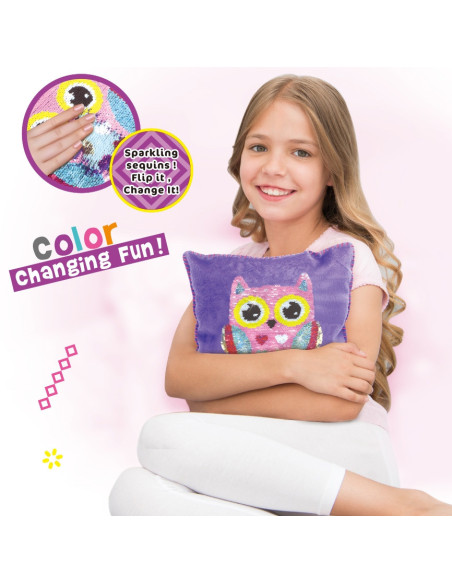 WOOPIE ART&FUN Zestaw Kreatywny Poduszka do Ozdobienia Sowa