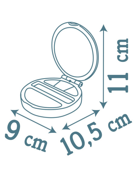 SMOBY My Beauty Puderniczka z Lusterkiem i Światłem Kompaktowa
