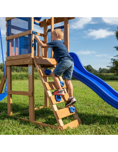 Drewniany Plac Zabaw Aurora Domek Zjeżdżalnia Backyard Discovery