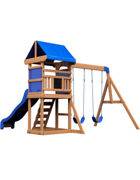 Drewniany Plac Zabaw Aurora Domek Zjeżdżalnia Backyard Discovery