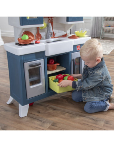 Nowoczesta Realistyczna Kuchnia dla Dzieci z Wieloma Akcesoriami Step2