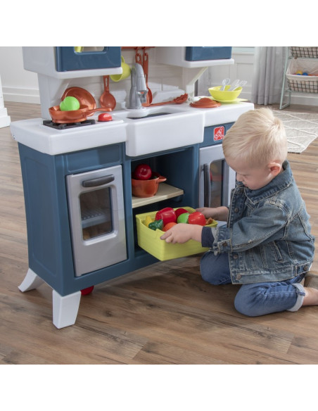 Nowoczesta Realistyczna Kuchnia dla Dzieci z Wieloma Akcesoriami Step2