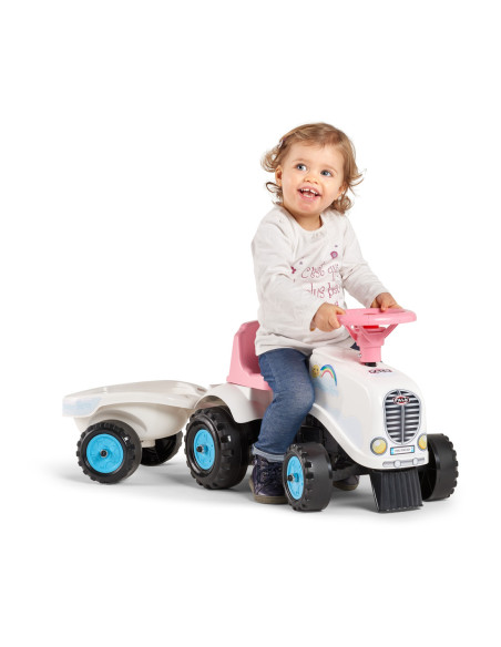 FALK Traktorek GO Czerwony z Przyczepką od 1 roku