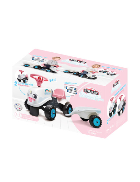 FALK Traktorek GO Czerwony z Przyczepką od 1 roku