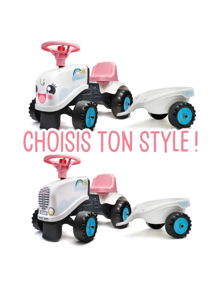 FALK Traktorek GO Czerwony z Przyczepką od 1 roku