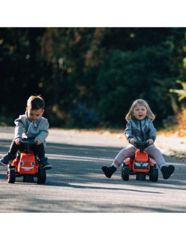 FALK Traktorek Baby Valtra Biały z Przyczepką + akc. od 1 roku