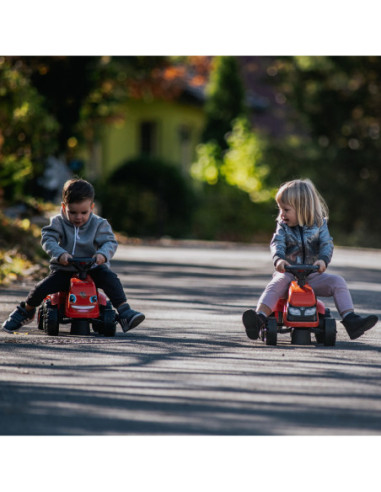 FALK Traktorek Baby Valtra Biały z Przyczepką + akc. od 1 roku