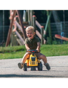 FALK Traktorek Baby Mac Cormick Żółty z Przyczepką + akc. od 1 roku 2