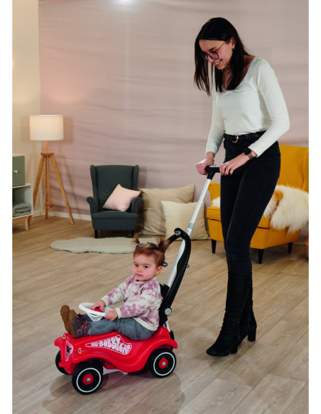 Drążek do jeździków Big Bobby Car z oparciem i zabezpieczeniem