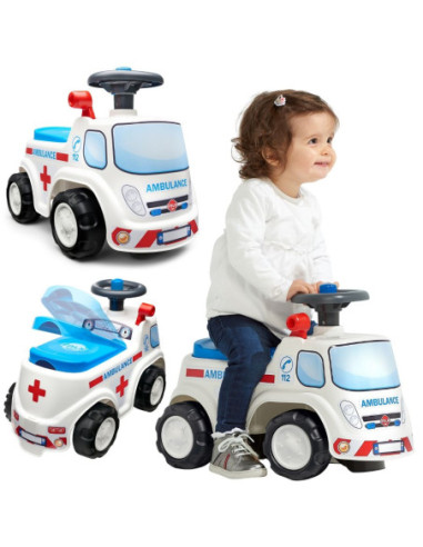 FALK Jeździk Samochód Ambulans z Klaksonem od 1 roku