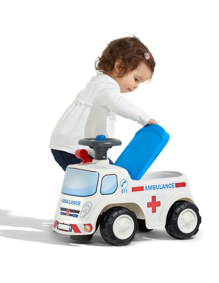 FALK Jeździk Samochód Ambulans z Klaksonem od 1 roku