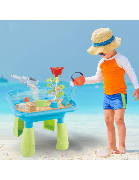 WOOPIE Stolik Wodny 2w1 Piaskownica 14 akc.