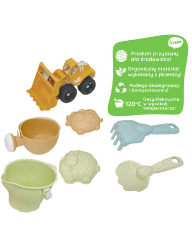 WOOPIE Zestaw do Piasku w Wiaderku 7 el.