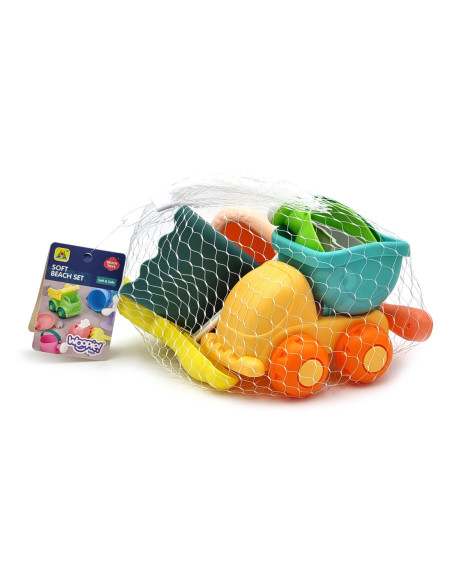 WOOPIE Zestaw do Piasku z Samodzikiem 10 el.