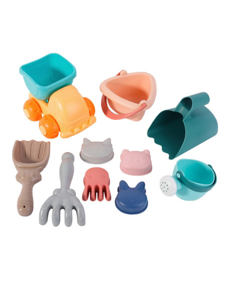 WOOPIE Zestaw do Piasku z Samodzikiem 10 el.