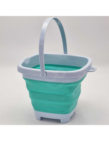 WOOPIE Wiaderko Składane Kwadratowe Niebieskie