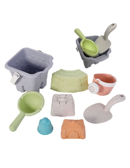 WOOPIE Zestaw do Piasku w Wiaderku Wieża 8 el.