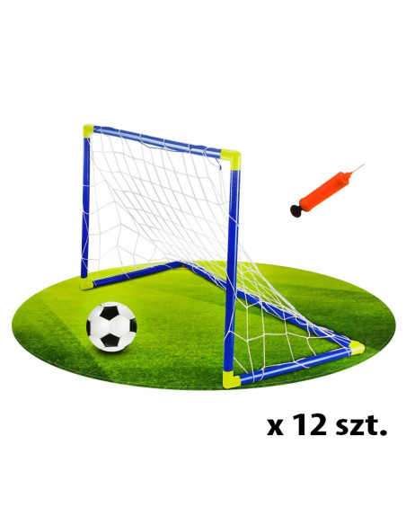 WOOPIE Bramka piłkarska z piłką i pompką Football Sport 3 SZT.