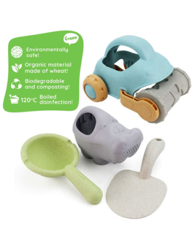 WOOPIE Zestaw do Piasku z Samodzikiem 10 el.