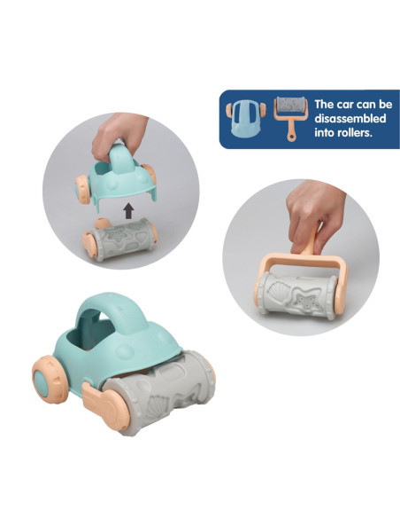 WOOPIE Zestaw do Piasku z Samodzikiem 10 el.