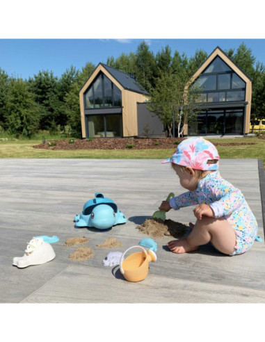 Woopie Zestaw do Piasku Żółwik Niebieski 8 el.