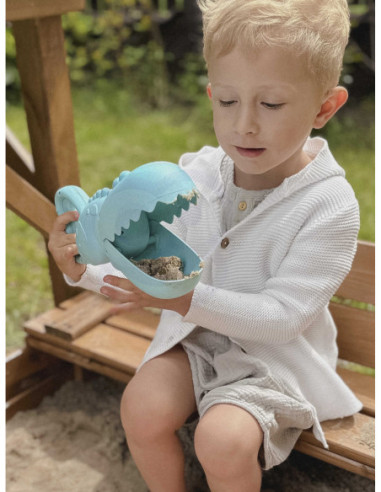 WOOPIE Krokodyl Łopatka Zbierak do Piasku i Wody Niebieska