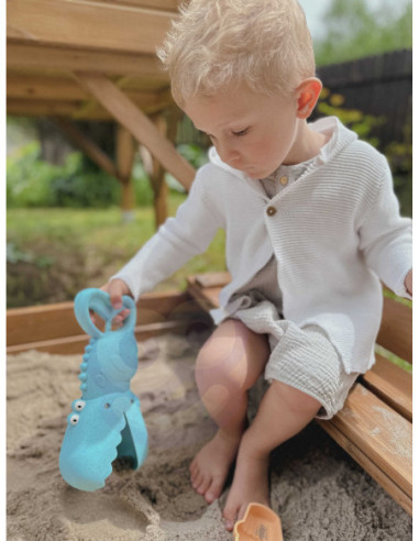 WOOPIE Krokodyl Łopatka Zbierak do Piasku i Wody Niebieska