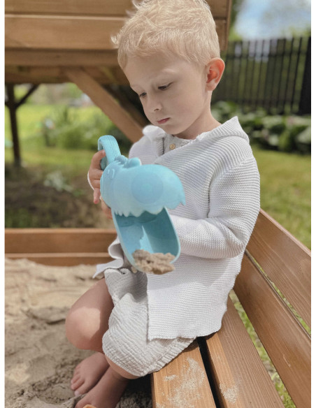 WOOPIE Krokodyl Łopatka Zbierak do Piasku i Wody Niebieska