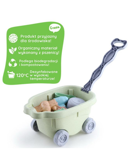 WOOPIE Zestaw do Piasku z Wózkiem 13 el.