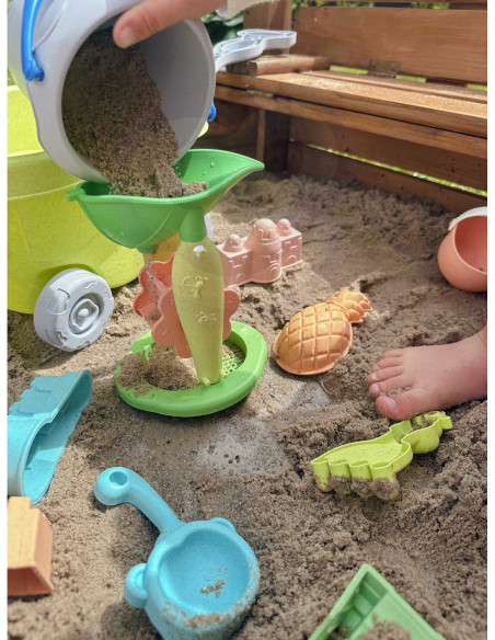 WOOPIE Zestaw do Piasku z Wózkiem 13 el.