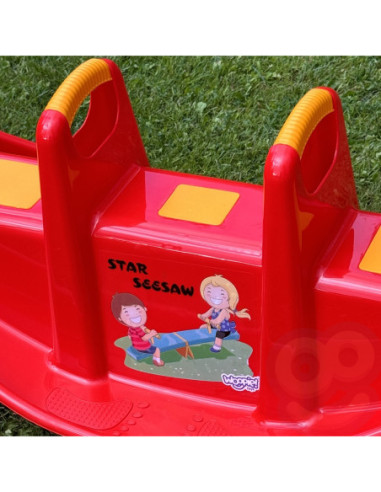 WOOPIE Bujak Wieloosobowy STAR Huśtawka Równoważna Żółta