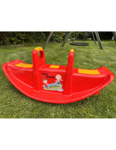 WOOPIE Bujak Wieloosobowy STAR Huśtawka Równoważna Żółta