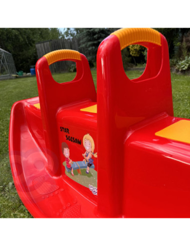 WOOPIE Bujak Wieloosobowy STAR Huśtawka Równoważna Żółta