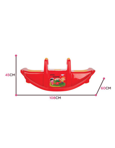 WOOPIE Bujak Wieloosobowy STAR Huśtawka Równoważna Żółta