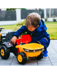 FALK Traktorek JCB Pomarańćzowy z Przyczepką od 1 roku 2