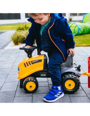 FALK Traktorek JCB Pomarańćzowy z Przyczepką od 1 roku